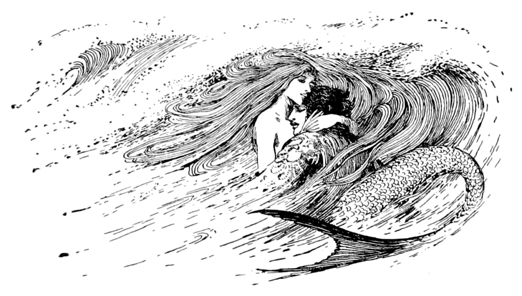 Illustration til H.C. Andersens 'Den lille Havfrue' (Helen Stratton, 1899)
